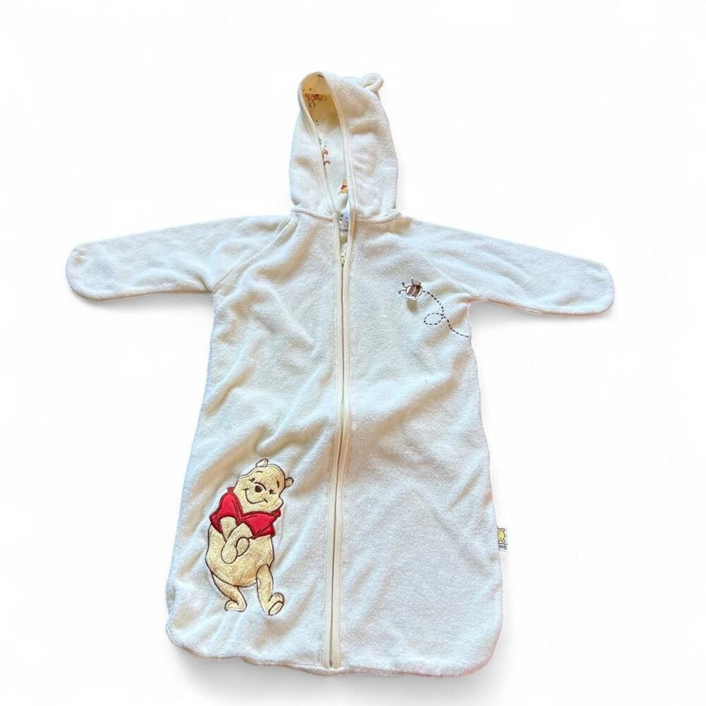 Winnie the Pooh cream baby sleep sack bag baby disney  0-6m
